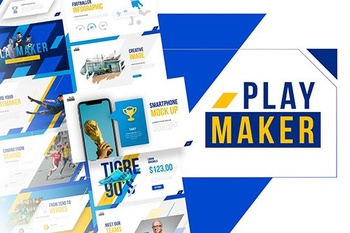 DesignOptimal Playmaker Football Powerpoint Template