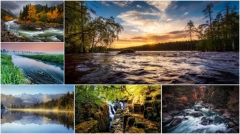 DesignOptimal Wonderful scenery of rivers Pack 116