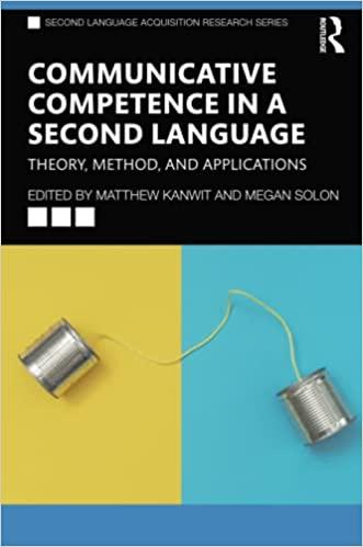 Communicative Competence in a Second Language Theory Method and Applications DevCourseW