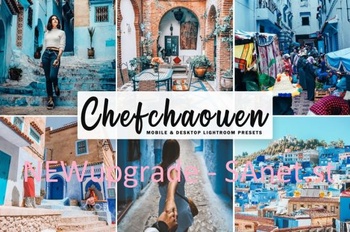 DesignOptimal Chefchaouen Mobile Desktop Lightroom Presets