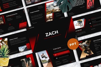 DesignOptimal Zach Extreme Sport Powerpoint Templates