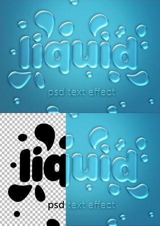 DesignOptimal Water Text Effect Mockup 373579291