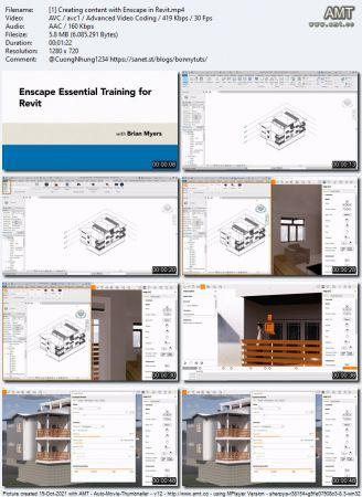 Linkedin Enscape Essential Training for Revit 2021