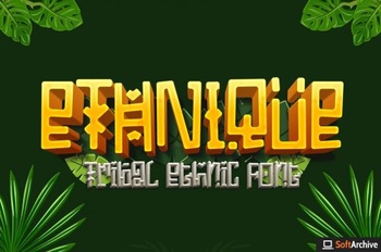 DesignOptimal ETHNIQUE Tribal and Ethnic game font
