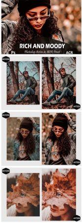 DesignOptimal 10 Rich and Moody Photoshop Actions 5918522