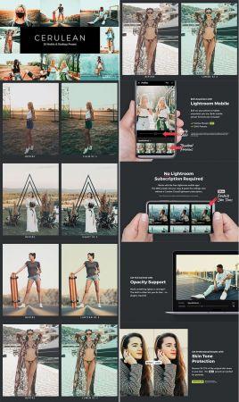 DesignOptimal GraphicRiver 20 Cerulean Lightroom Presets LUTs 28903642