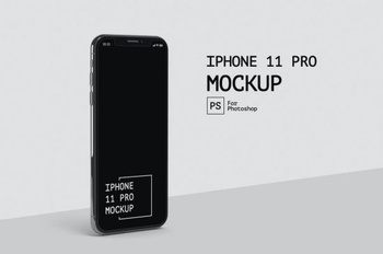 DesignOptimal IPhone 11 Pro Side View Mockup RZ