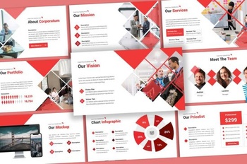 DesignOptimal Corporatum Annual Report Keynote Template