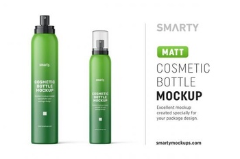 DesignOptimal CreativeMarket Matte spray bottle mockup 4854440