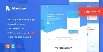 DesignOptimal ThemeForest Magicay v1 0 Business HTML Landing Page Template 22956690
