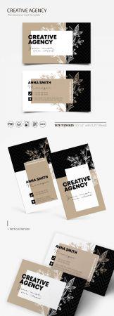 DesignOptimal Creative Agency PSD Business Card Template