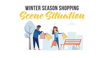 DesignOptimal Videohive Winter season shopping Scene Situation 29247075