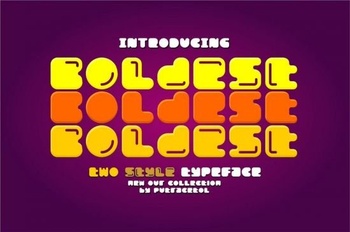DesignOptimal Boldest Two Style Typeface