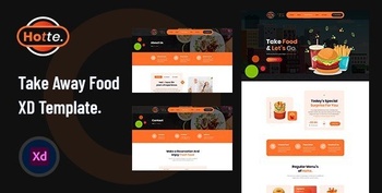 DesignOptimal ThemeForest Hotte v1 0 Take Away Food XD Template 28285737