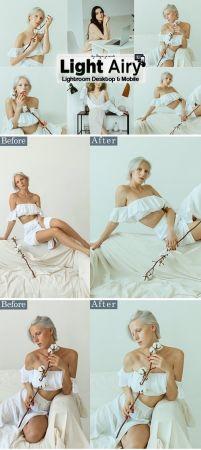 DesignOptimal light Airy Lightroom Presets Mobile Desktop