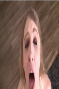 TSPOV gorgeous blonde gets a face full of cum