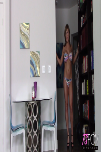 TsPov busty bikini babe sucks your cock