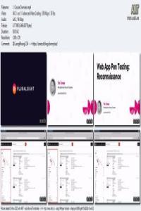 Web App Pen Testing Reconnaissance CourseWikia